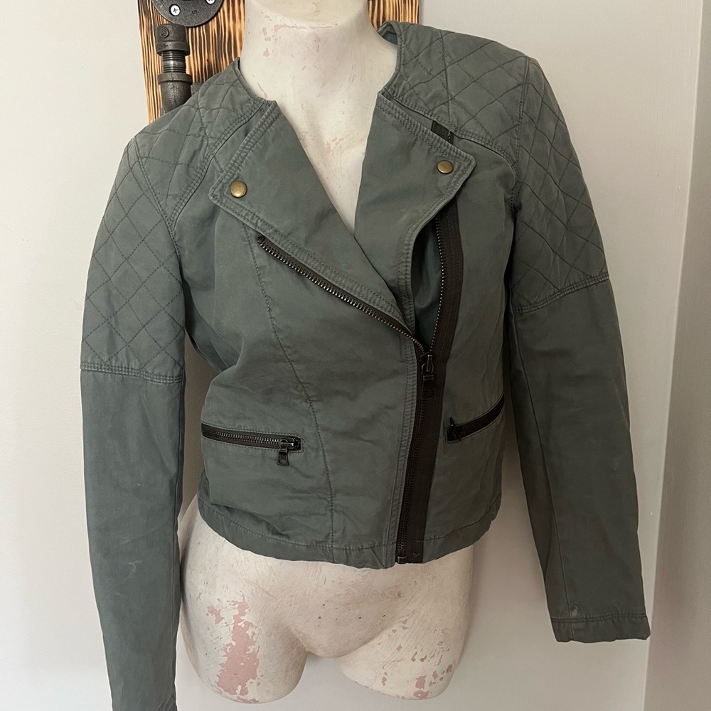 Gap, size 0, jacket, army green